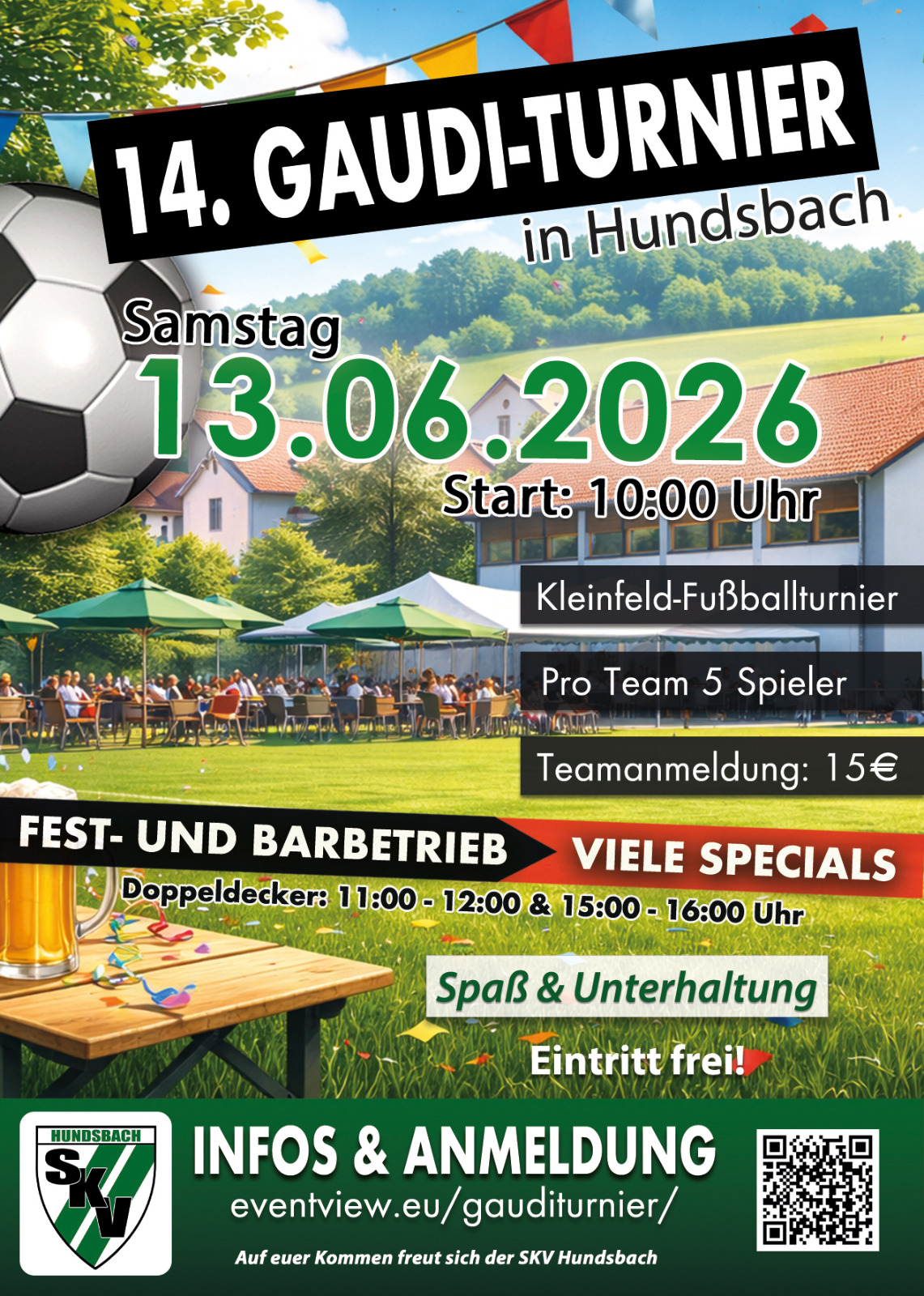 Flyer 14. Gaudi-Turnier